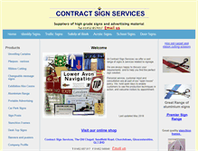 Tablet Screenshot of contractsignservices.co.uk